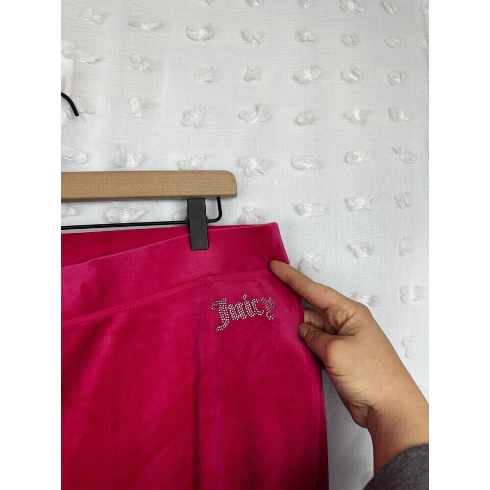 Juicy Couture Womens Pink Sweatpants Velour Size XXL Bootcut Pull On Pants - Picture 3 of 6